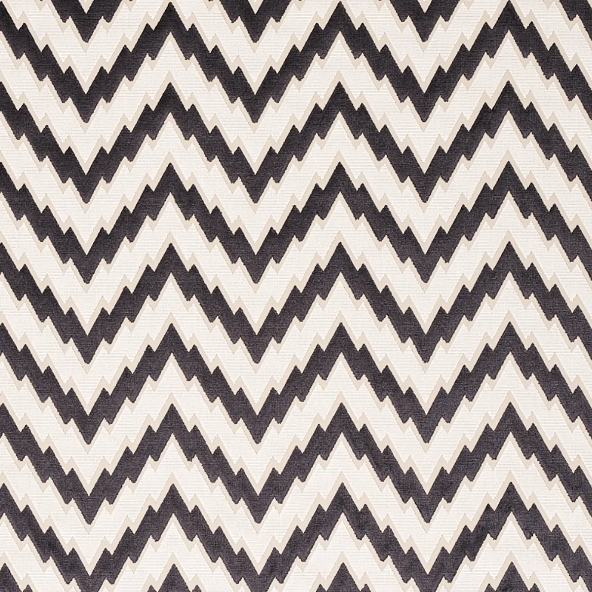 FLORENTINE CHEVRON VELVET_ BLACK