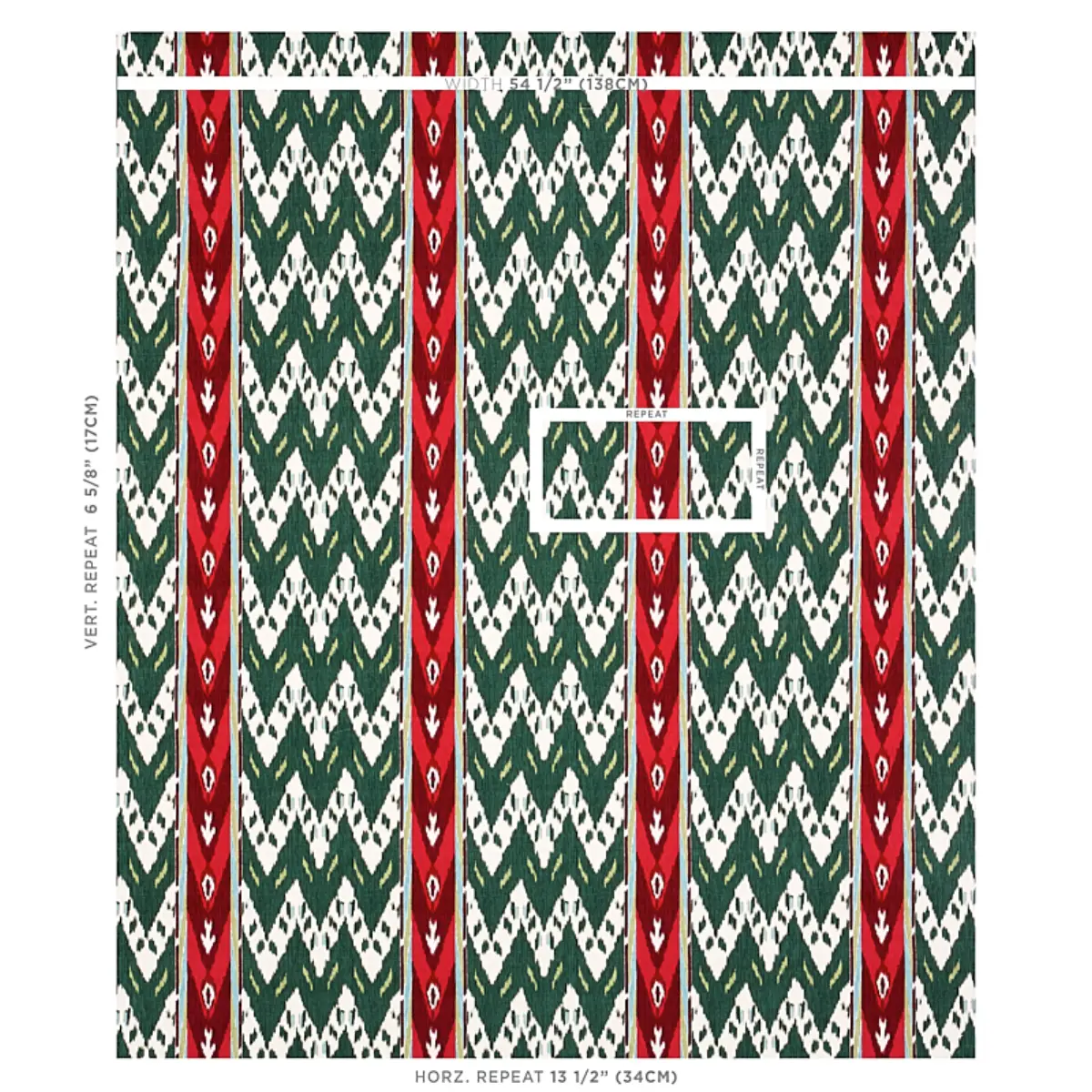 SAMAR IKAT VELVET_ GREEN