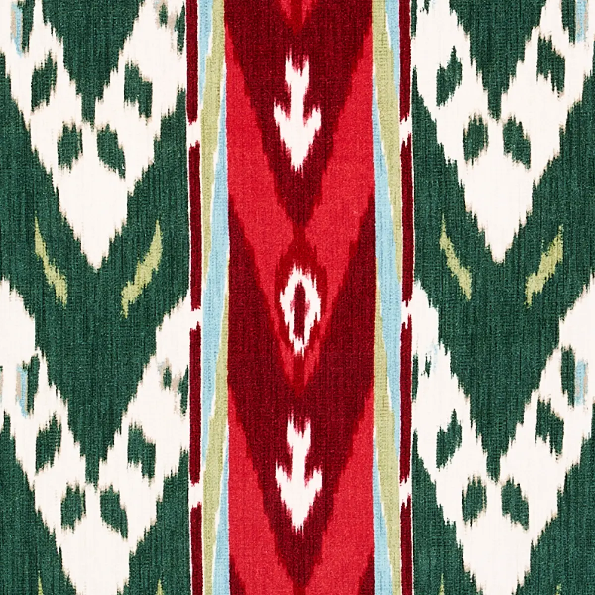 SAMAR IKAT VELVET_ GREEN