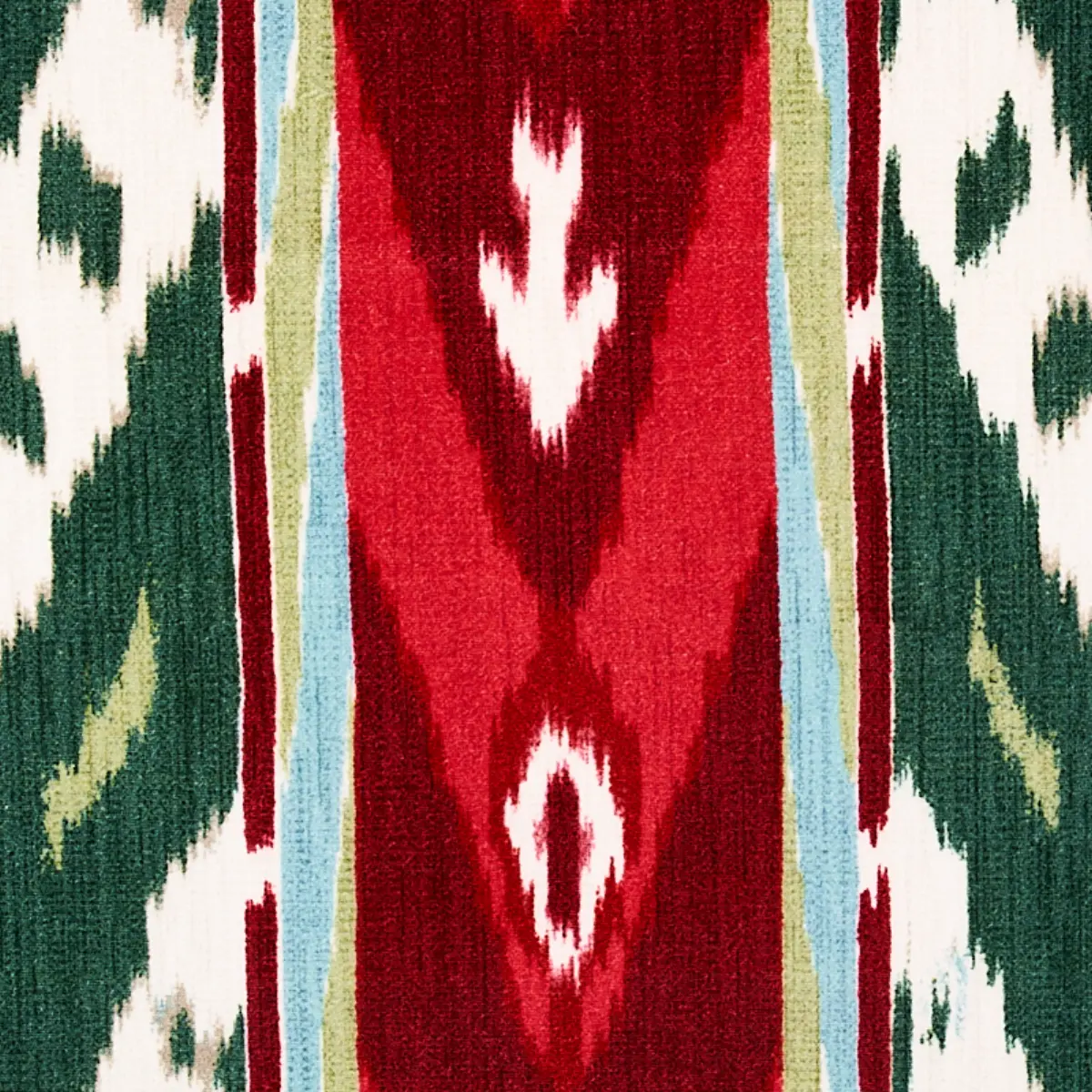 SAMAR IKAT VELVET_ GREEN