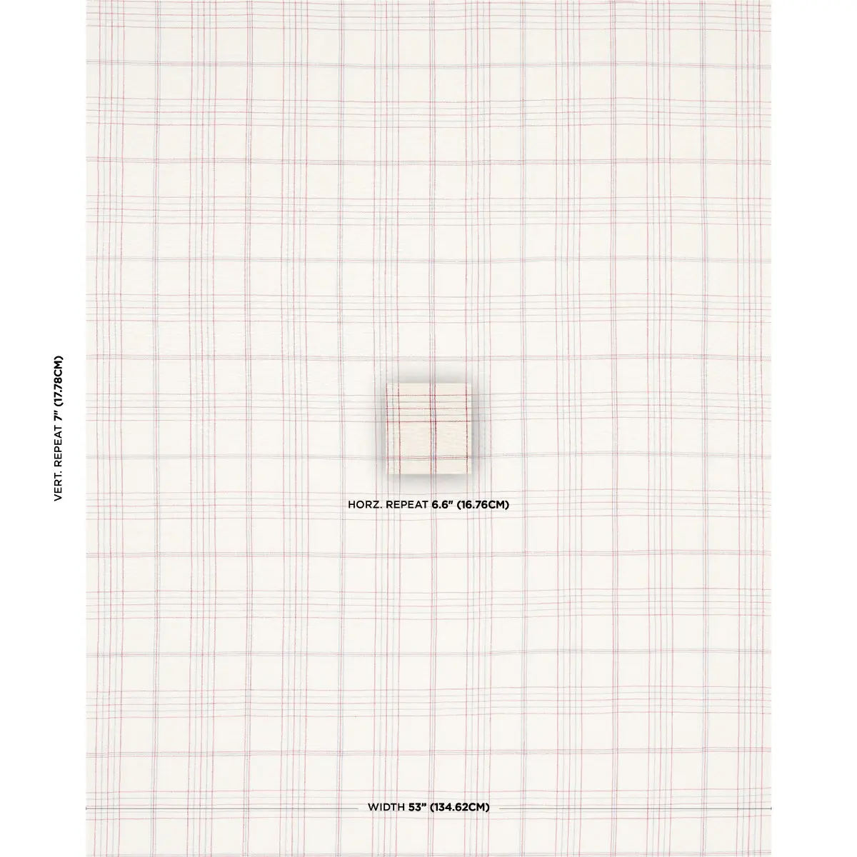 NILS PLAID LINEN_ RED