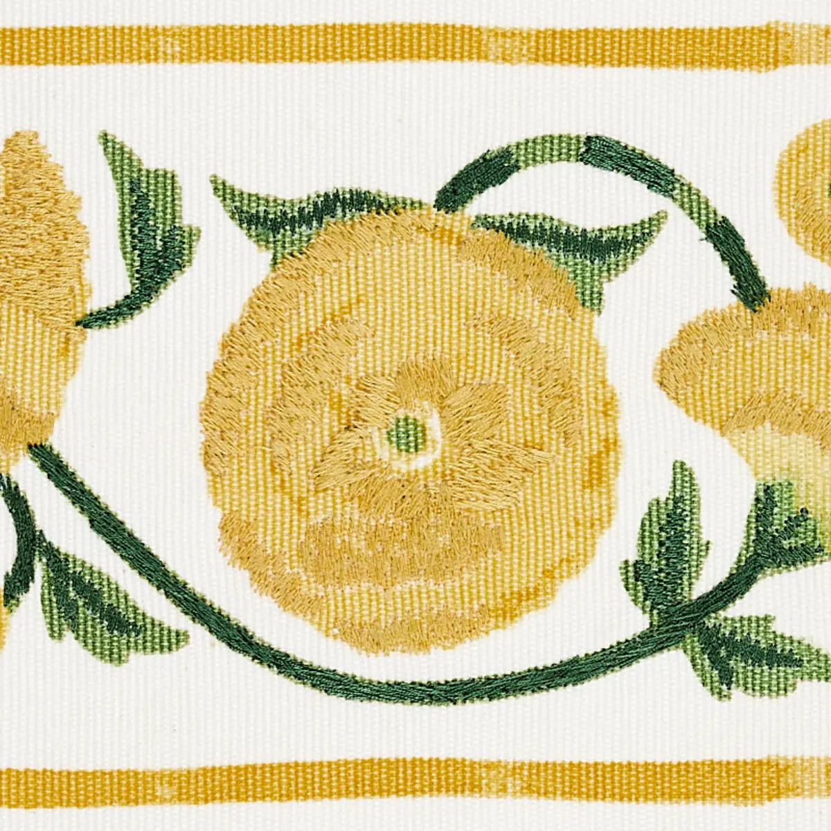 Saranda Flower Embroidery Tape_ MARIGOLD