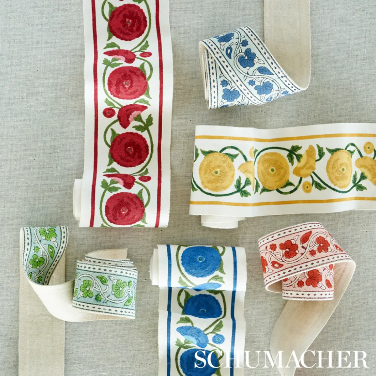 Saranda Flower Embroidery Tape_ MARIGOLD