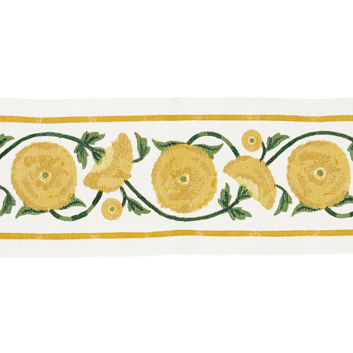 Saranda Flower Embroidery Tape_ MARIGOLD