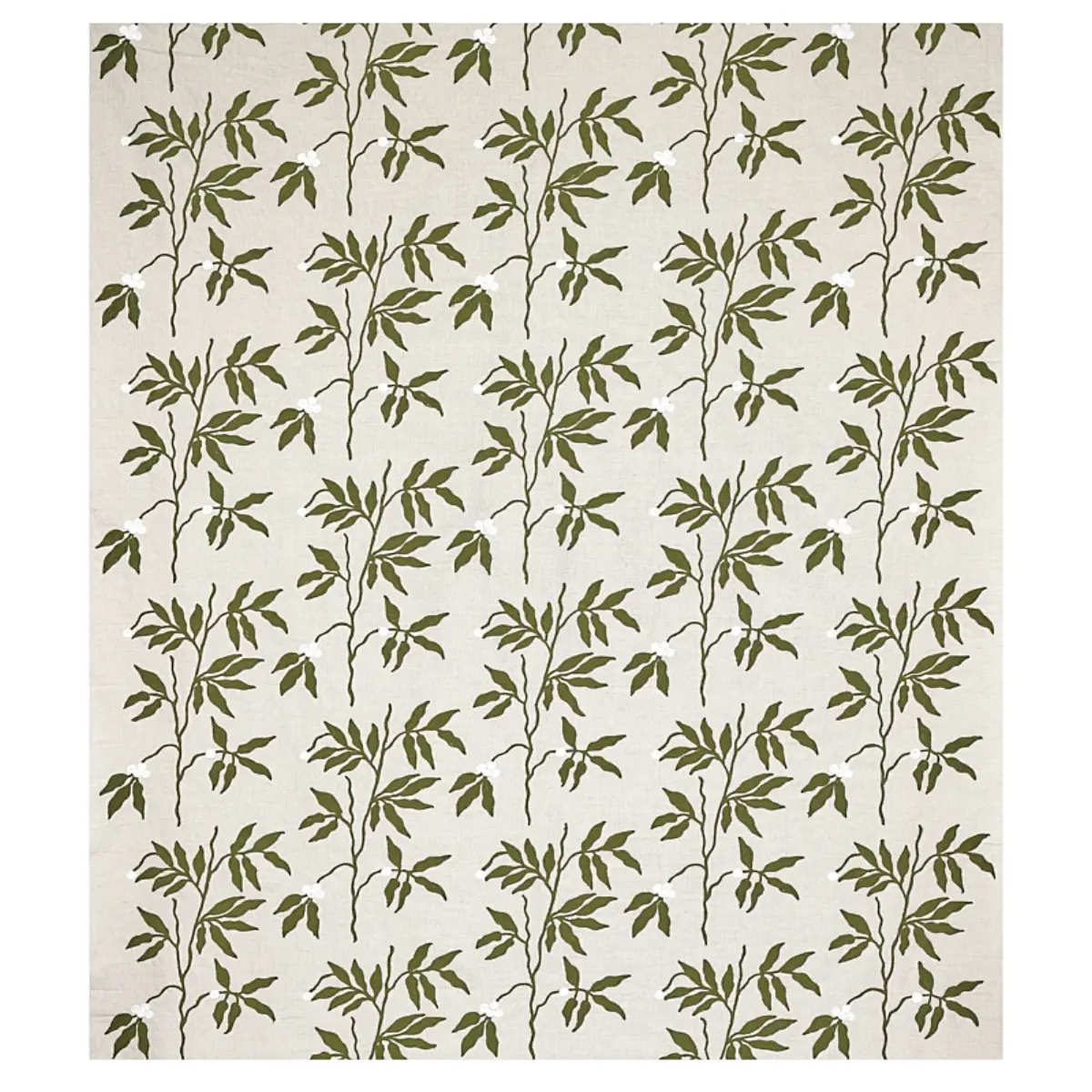 LILLA EMBROIDERY_ OLIVE ON NEUTRAL