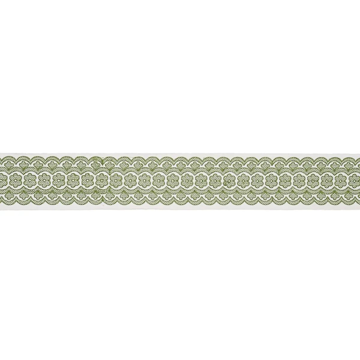 Astrid Embroidered Tape_ GREEN