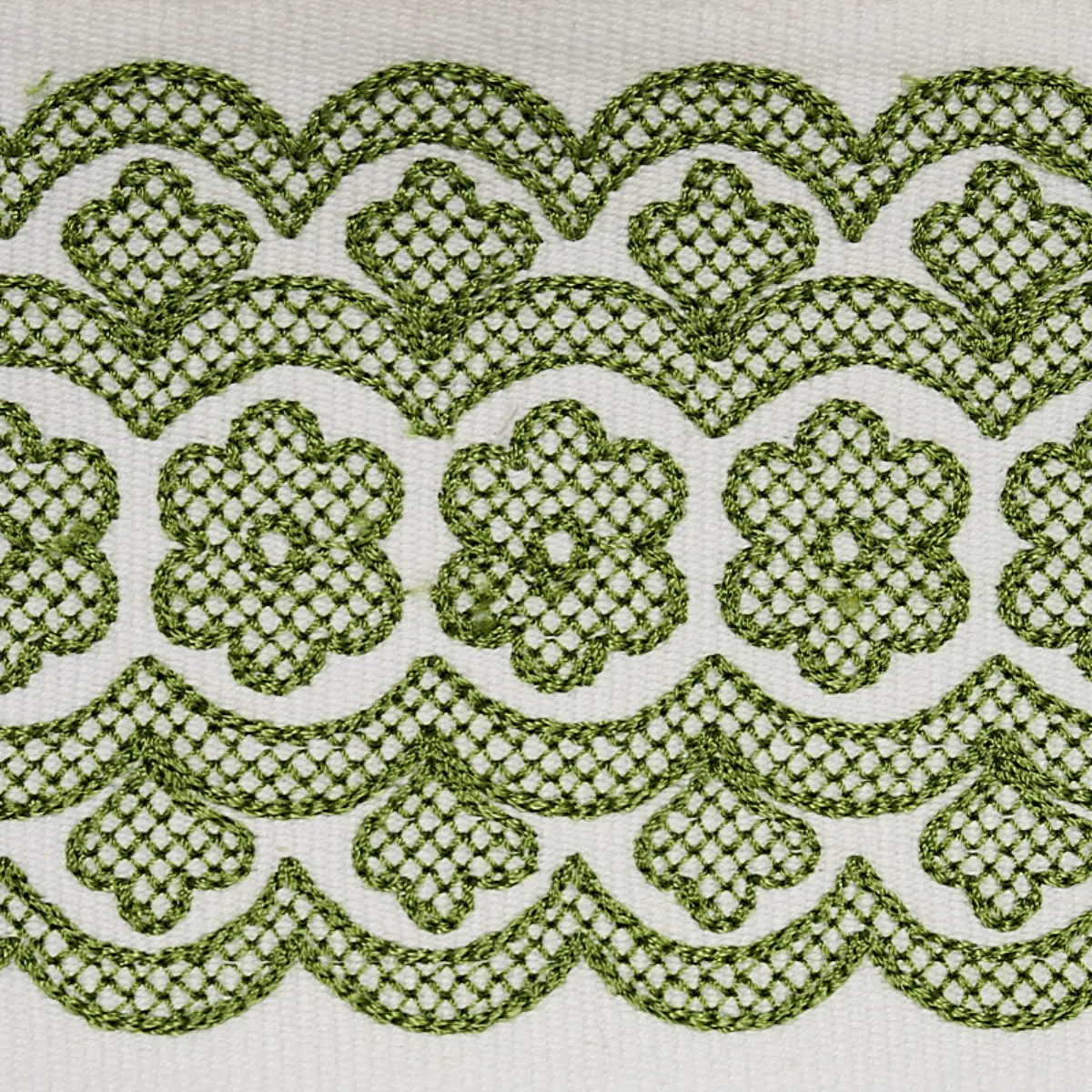 Astrid Embroidered Tape_ GREEN