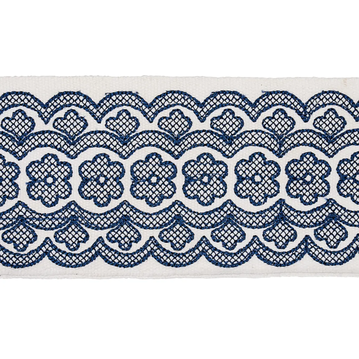 Astrid Embroidered Tape_ BLUE
