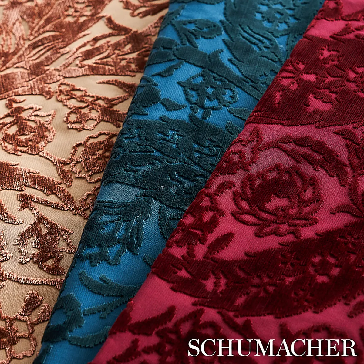 SAZ PAISLEY SILK VELVET_ TERRACOTTA