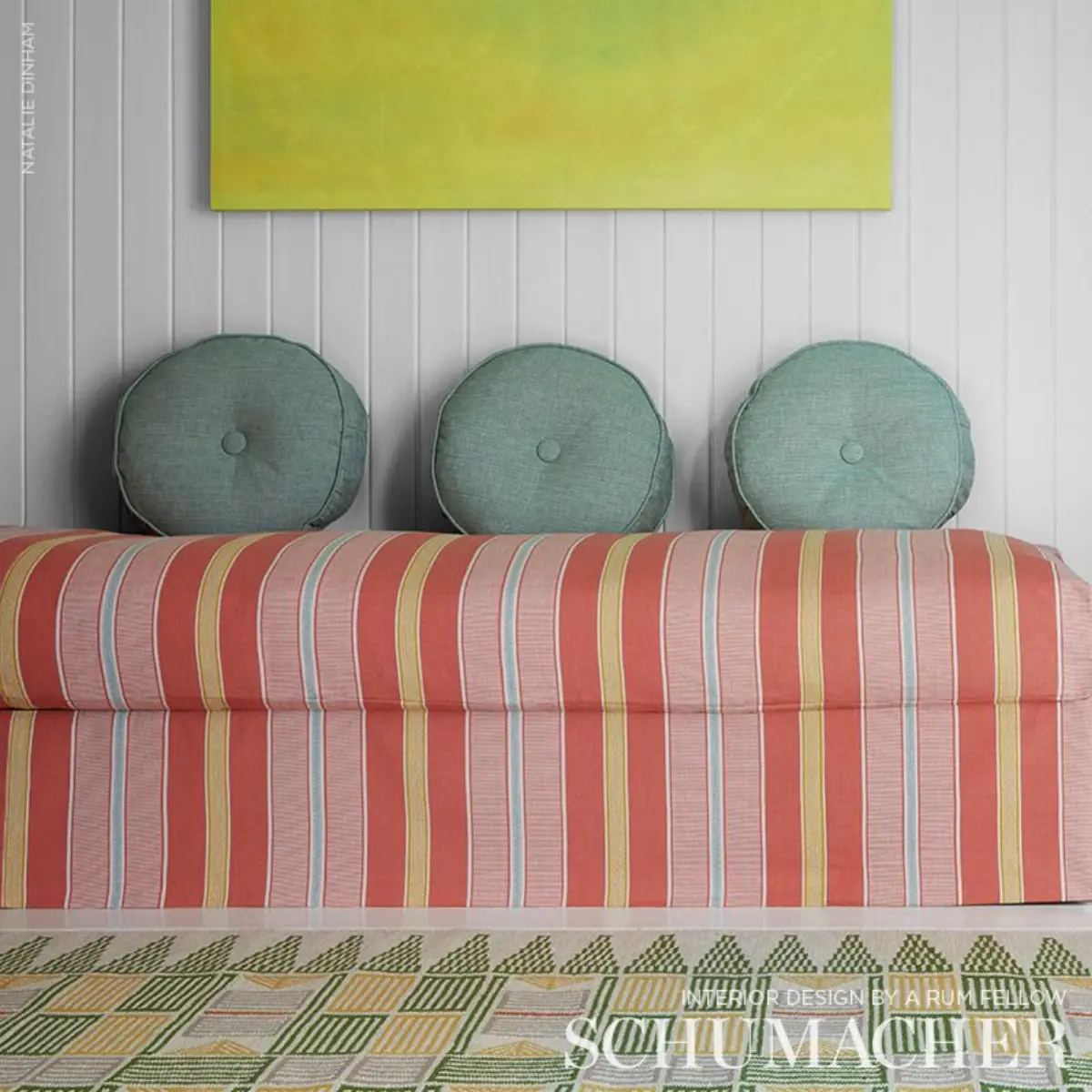 SCOOP HAND WOVEN STRIPE_ PARASOL