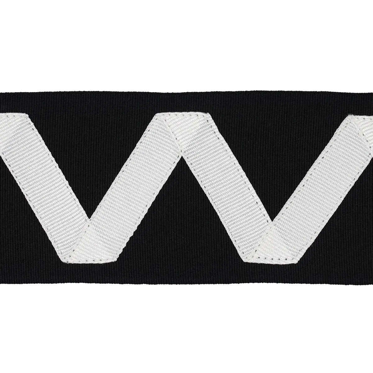 LEGERE APPLIQUÉ TAPE_ IVORY ON BLACK