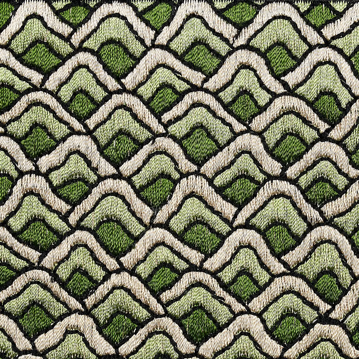 SUNRISE EMBROIDERY TAPE_ EMERALD