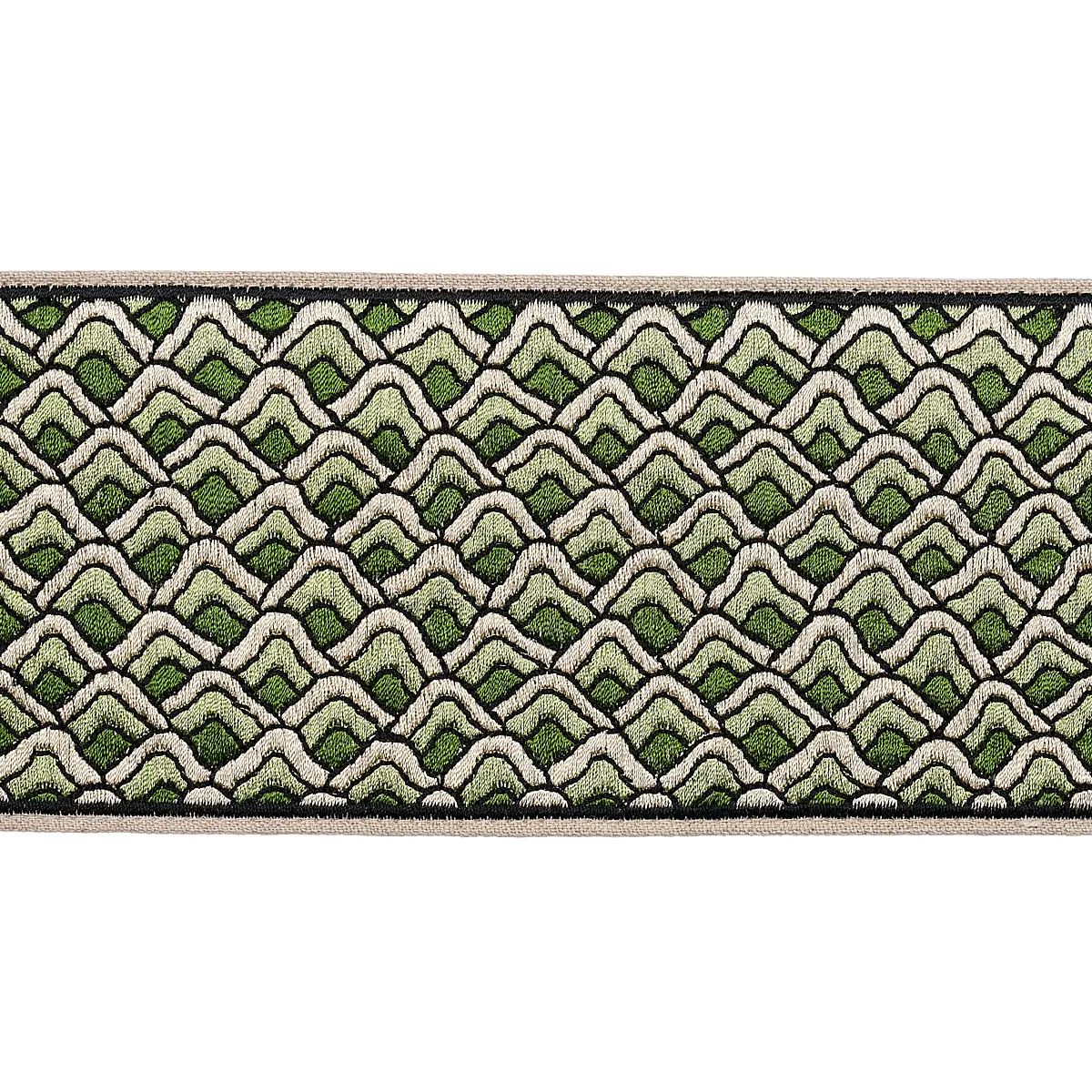 SUNRISE EMBROIDERY TAPE_ EMERALD