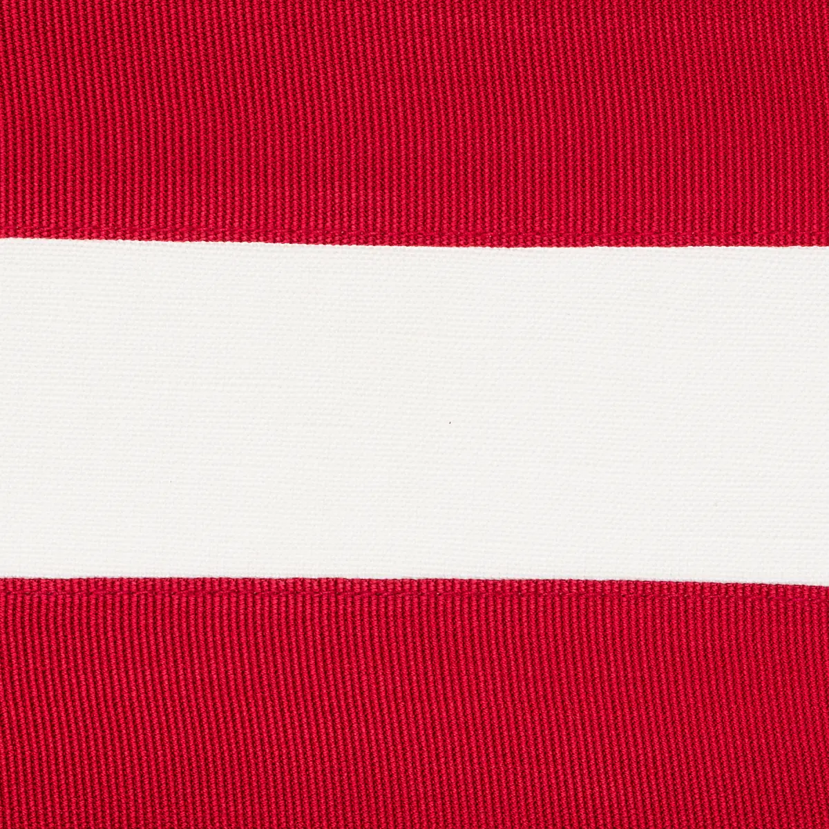 RIBBON APPLIQUÉ PANEL_ RED ON IVORY