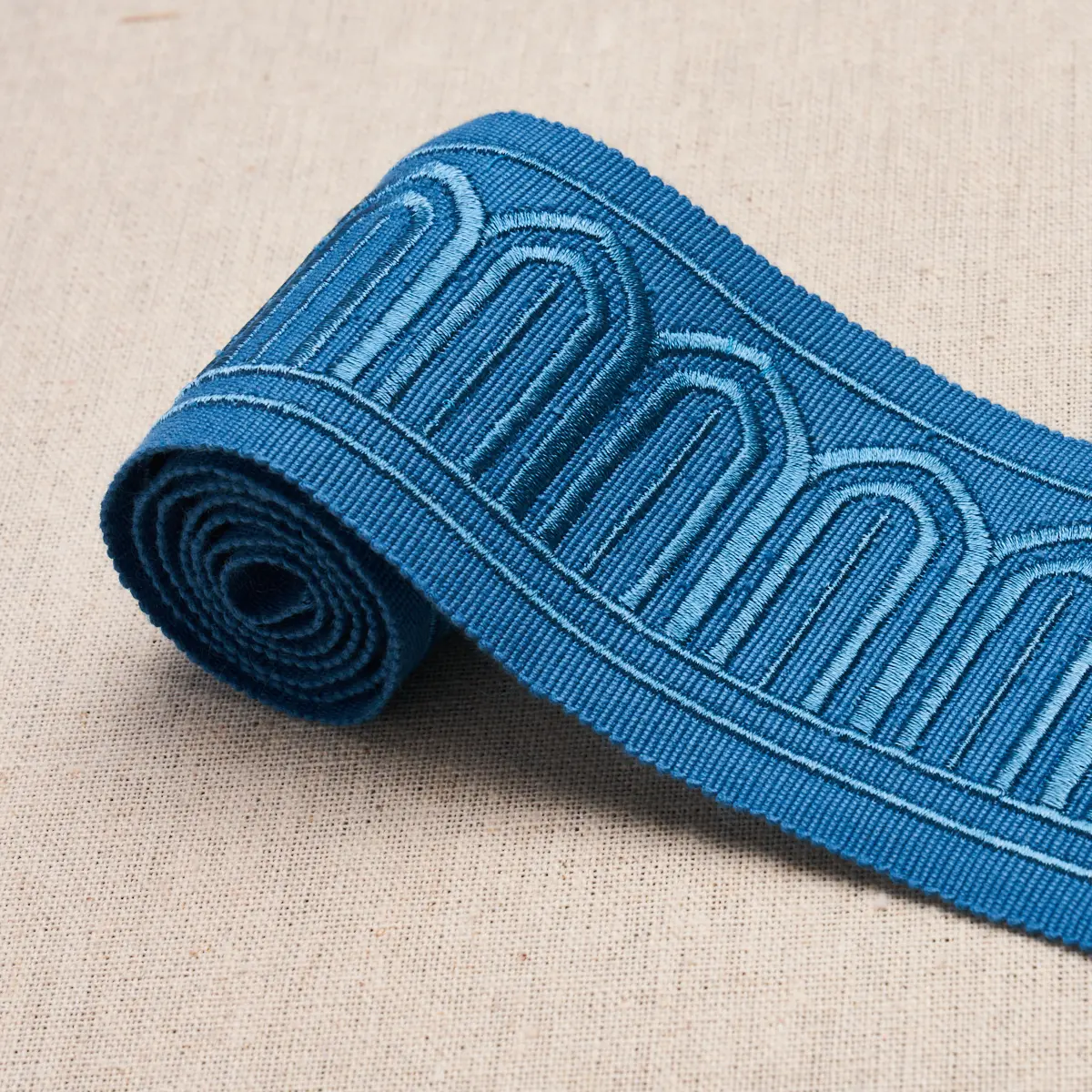ARCHES EMBROIDERED TAPE MEDIUM_ TEAL
