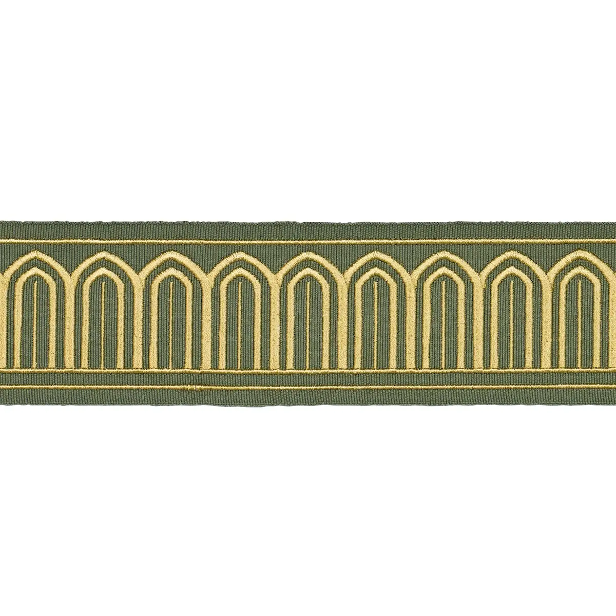 ARCHES EMBROIDERED TAPE MEDIUM_ OLIVE