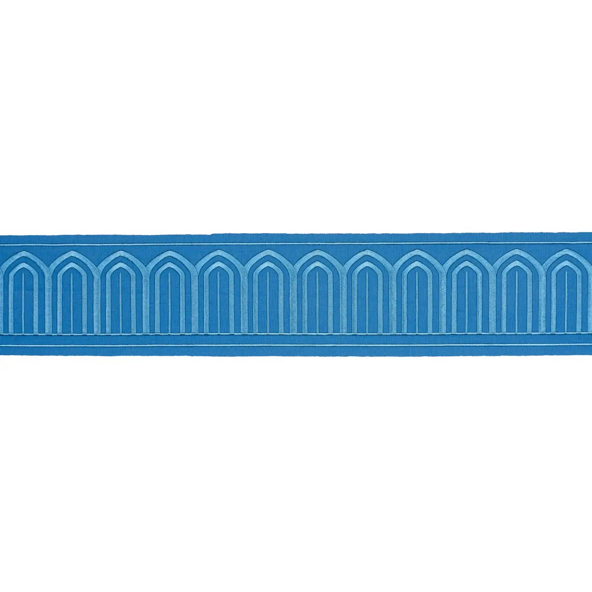 ARCHES EMBROIDERED TAPE WIDE_ TEAL