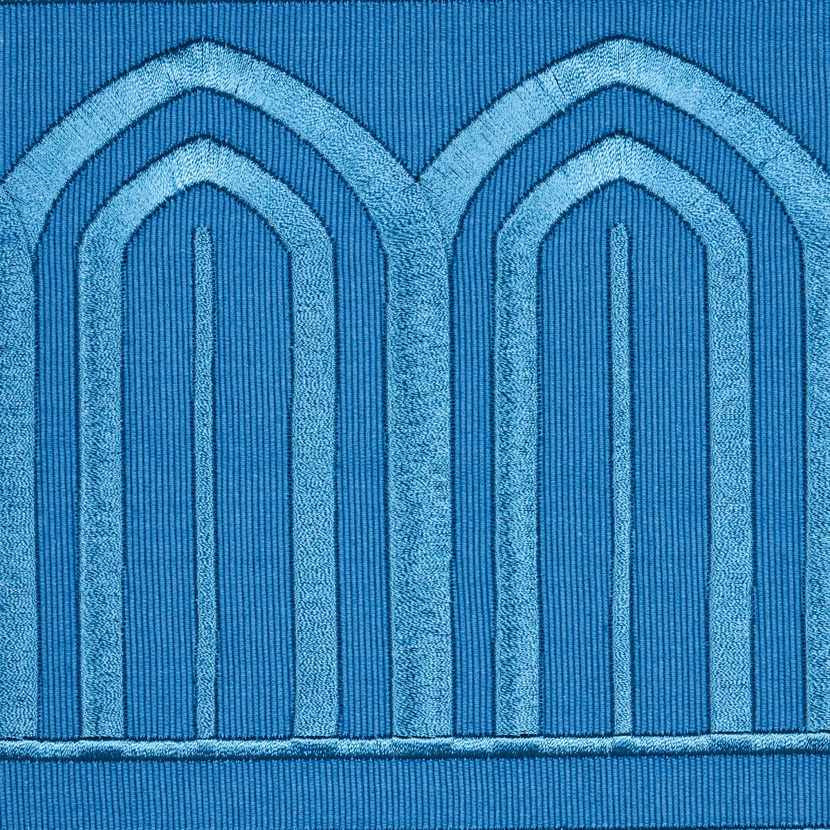 ARCHES EMBROIDERED TAPE WIDE_ TEAL