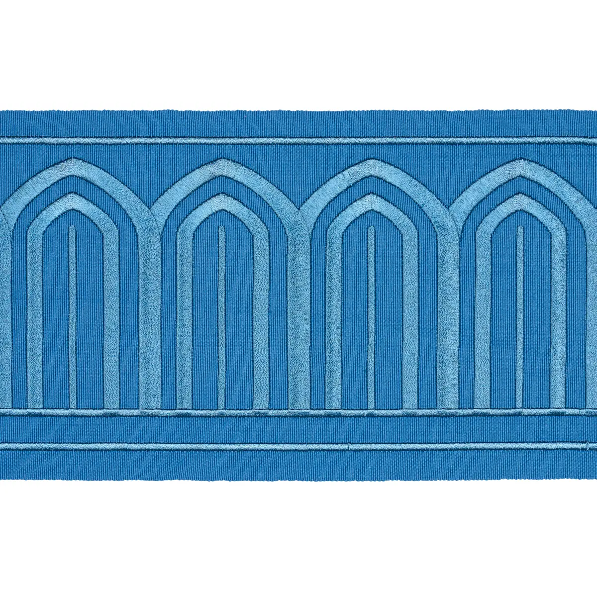ARCHES EMBROIDERED TAPE WIDE_ TEAL