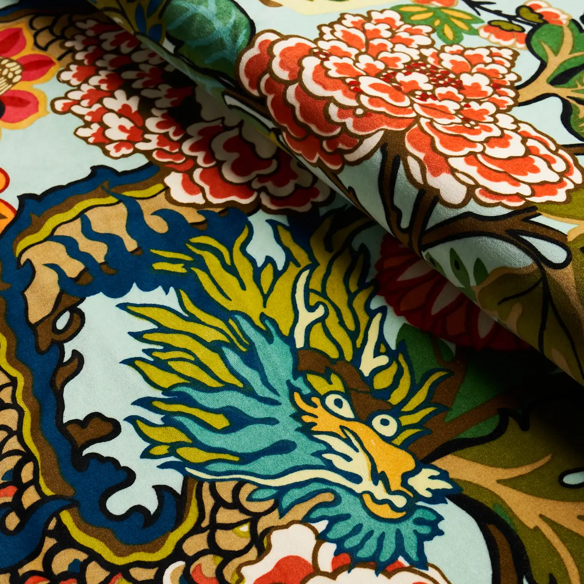 CHIANG MAI DRAGON VELVET_ AQUAMARINE