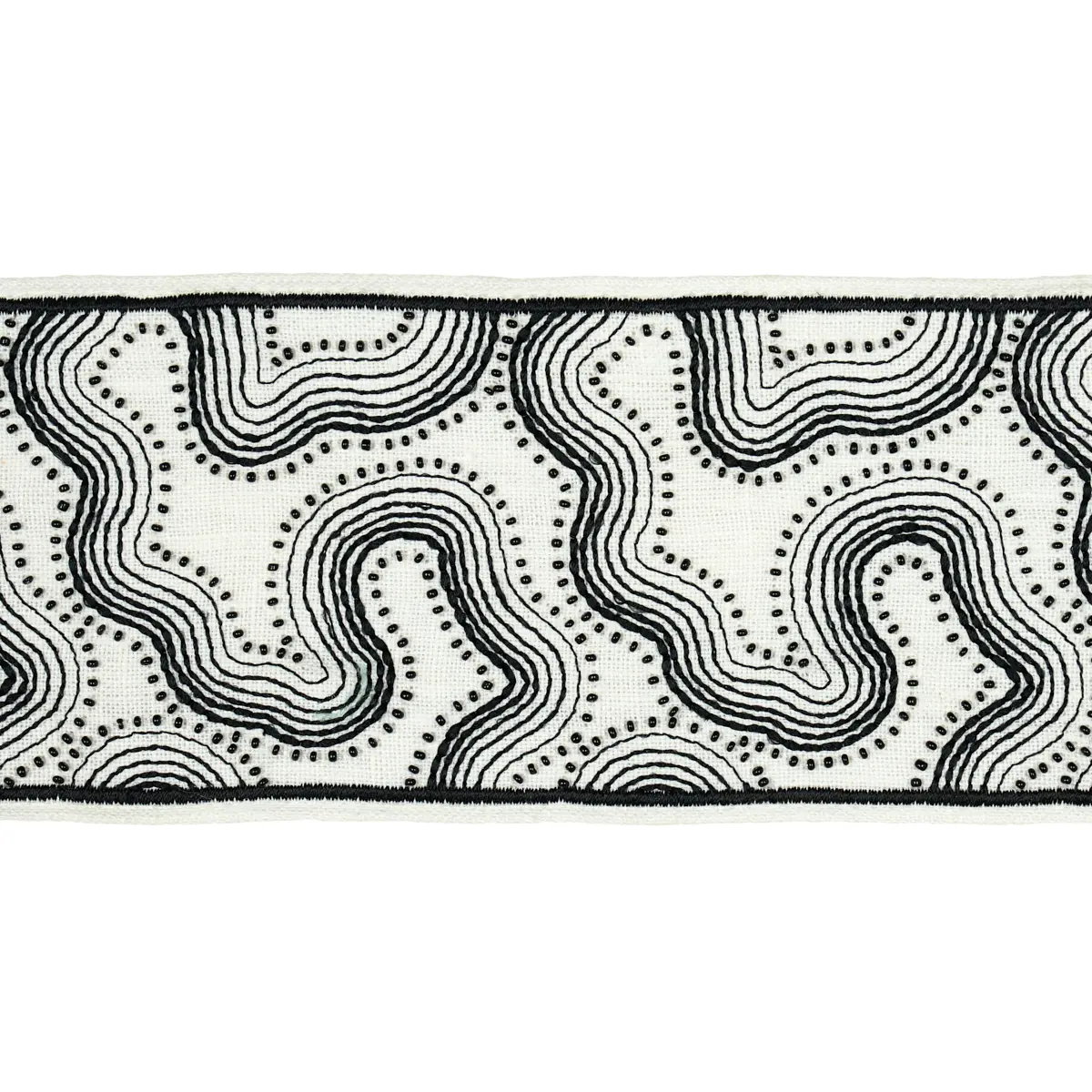 Topo Beaded Tape_ BLACK & WHITE