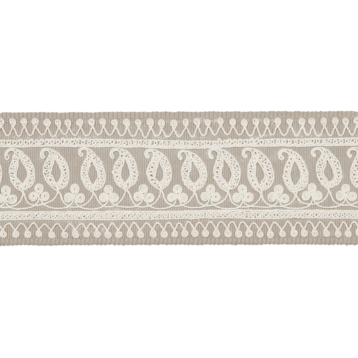 PAISLEY EMBROIDERED TAPE_ SAND