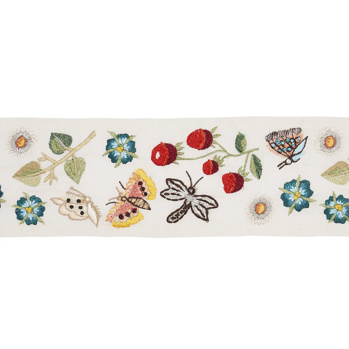 Royal Silk Embroidery Trim_ MULTI