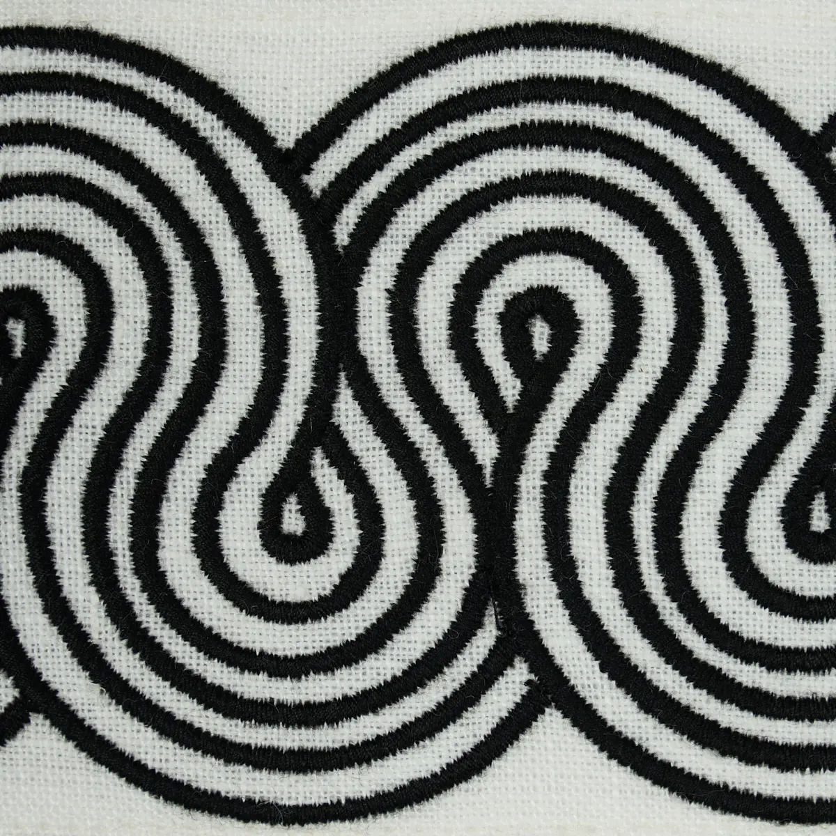 GIRALDI EMBROIDERED TRIM_ BLACK