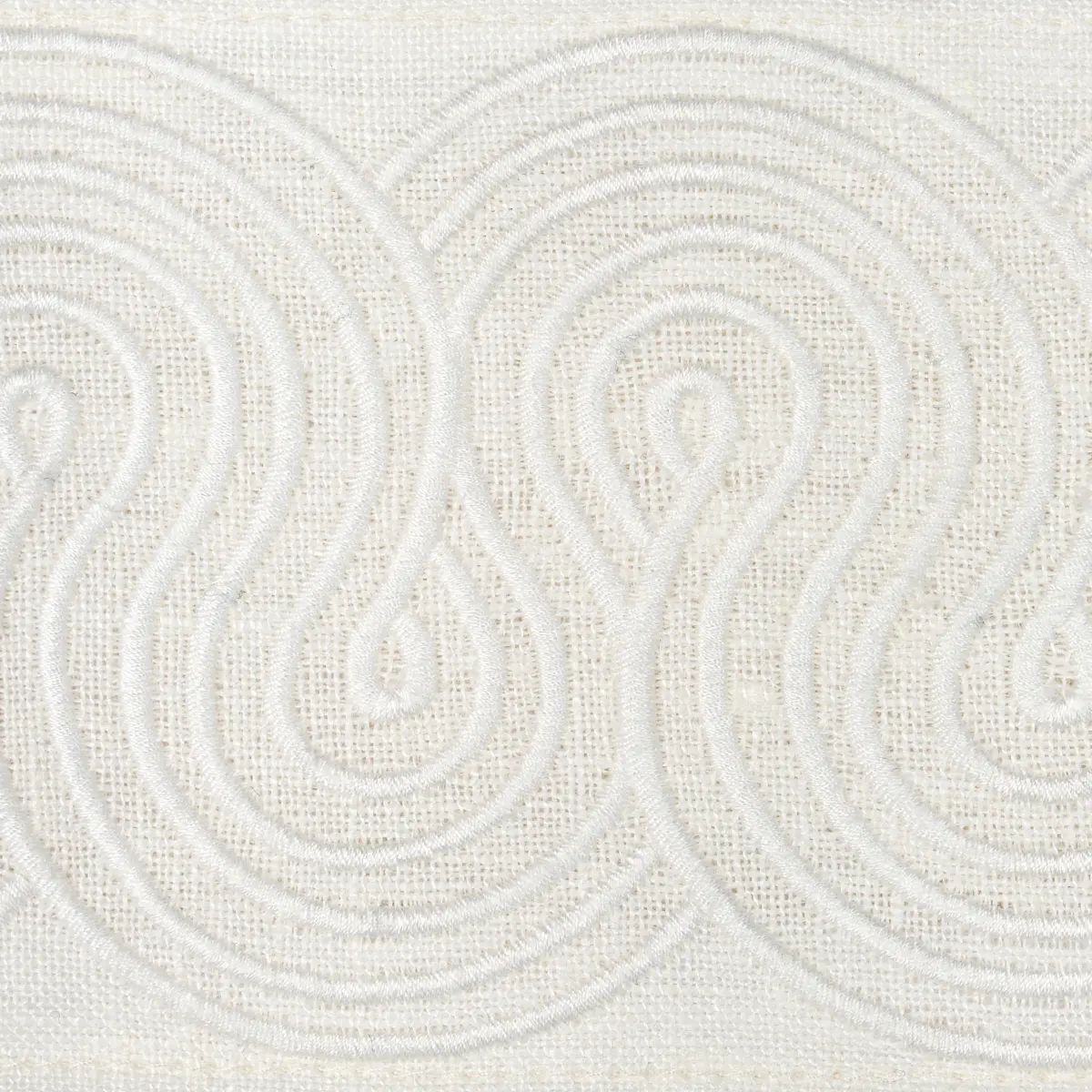 GIRALDI EMBROIDERED TRIM_ IVORY