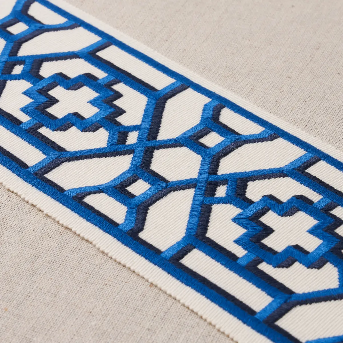 ZANZIBAR TRELLIS TAPE_ BLUE