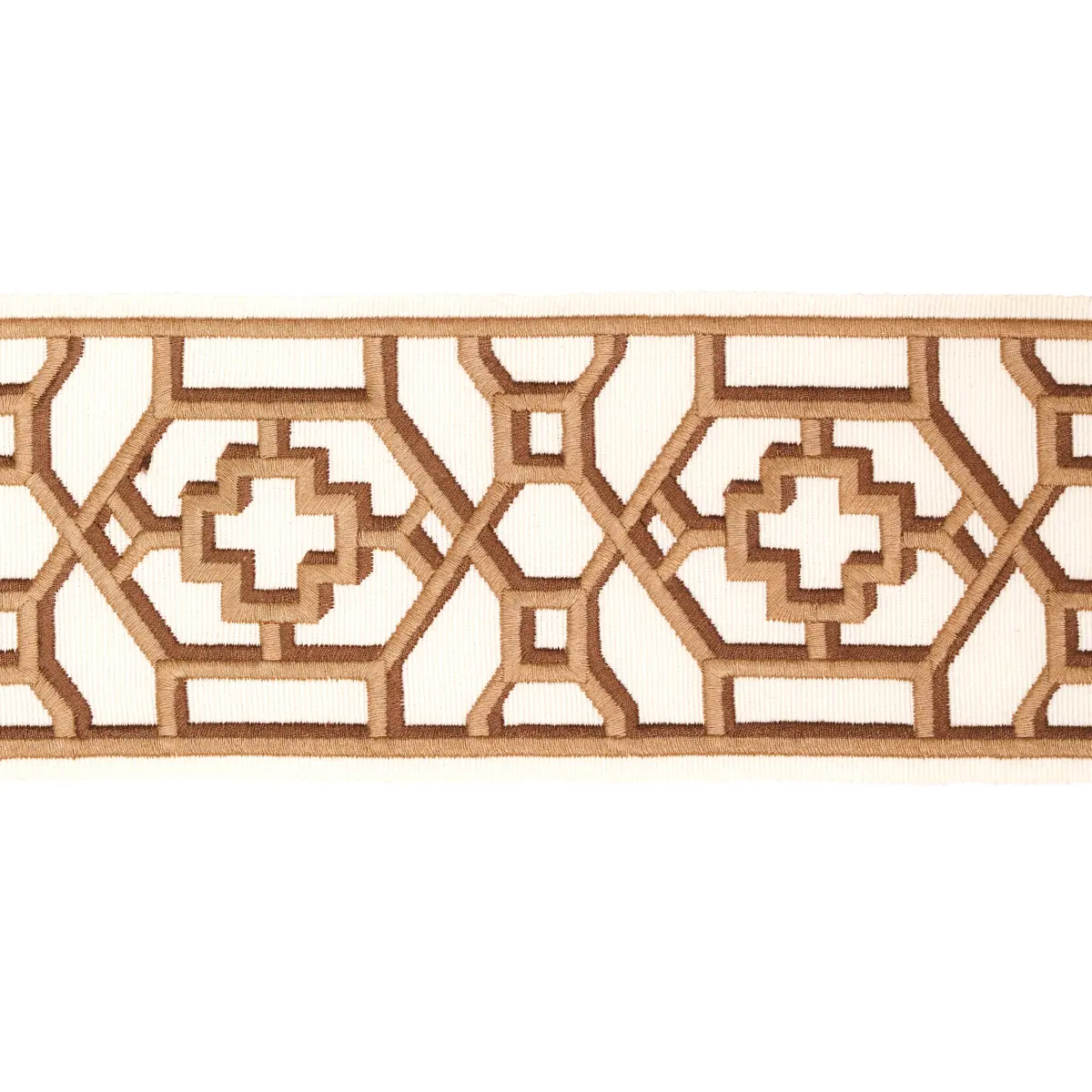 ZANZIBAR TRELLIS TAPE_ CAMEL