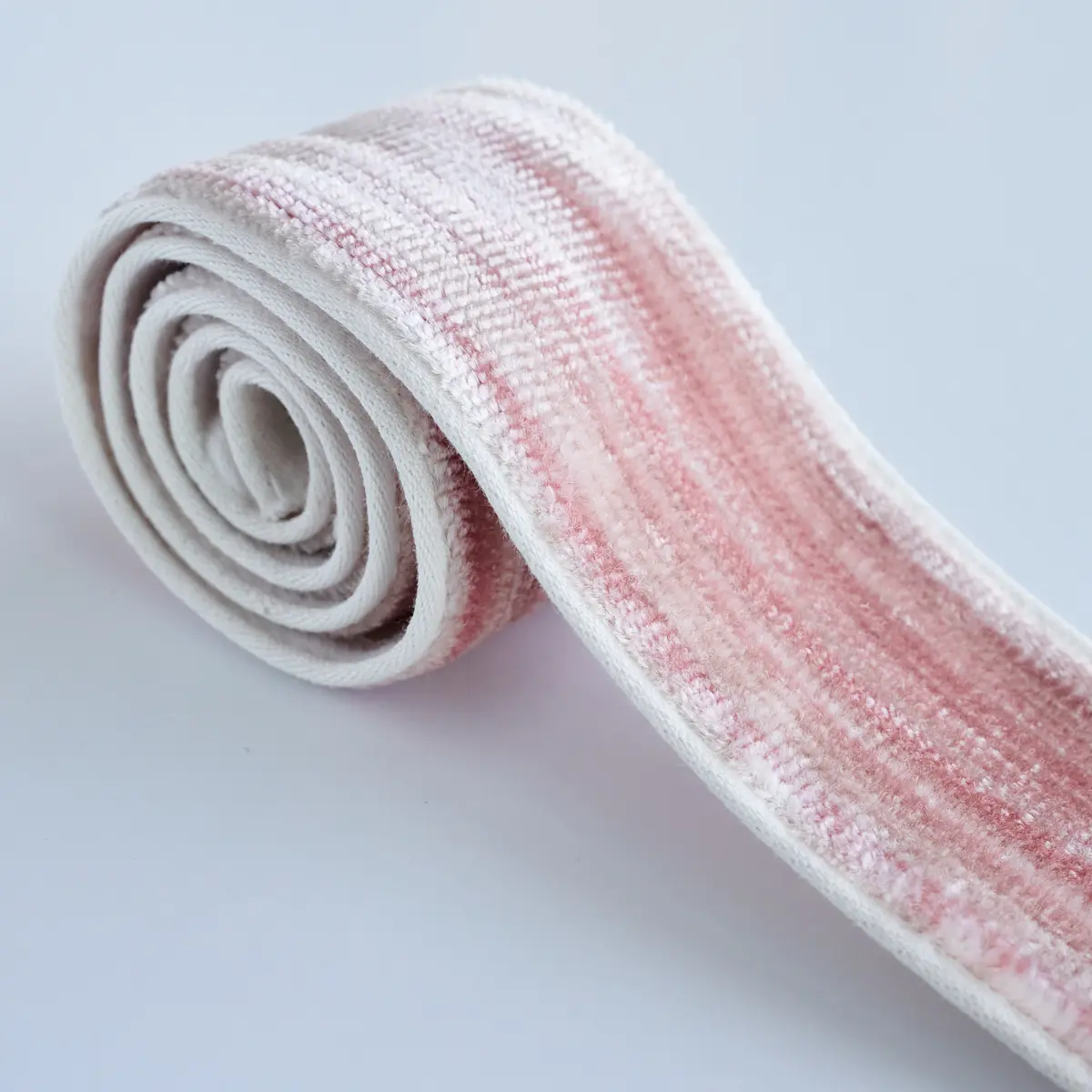 GASPARD VELVET TAPE NARROW_ BLUSH