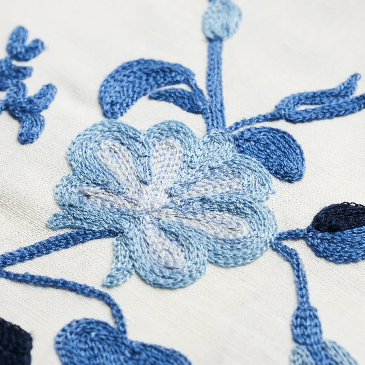Raleigh Crewel Embroidery_ CORNFLOWER