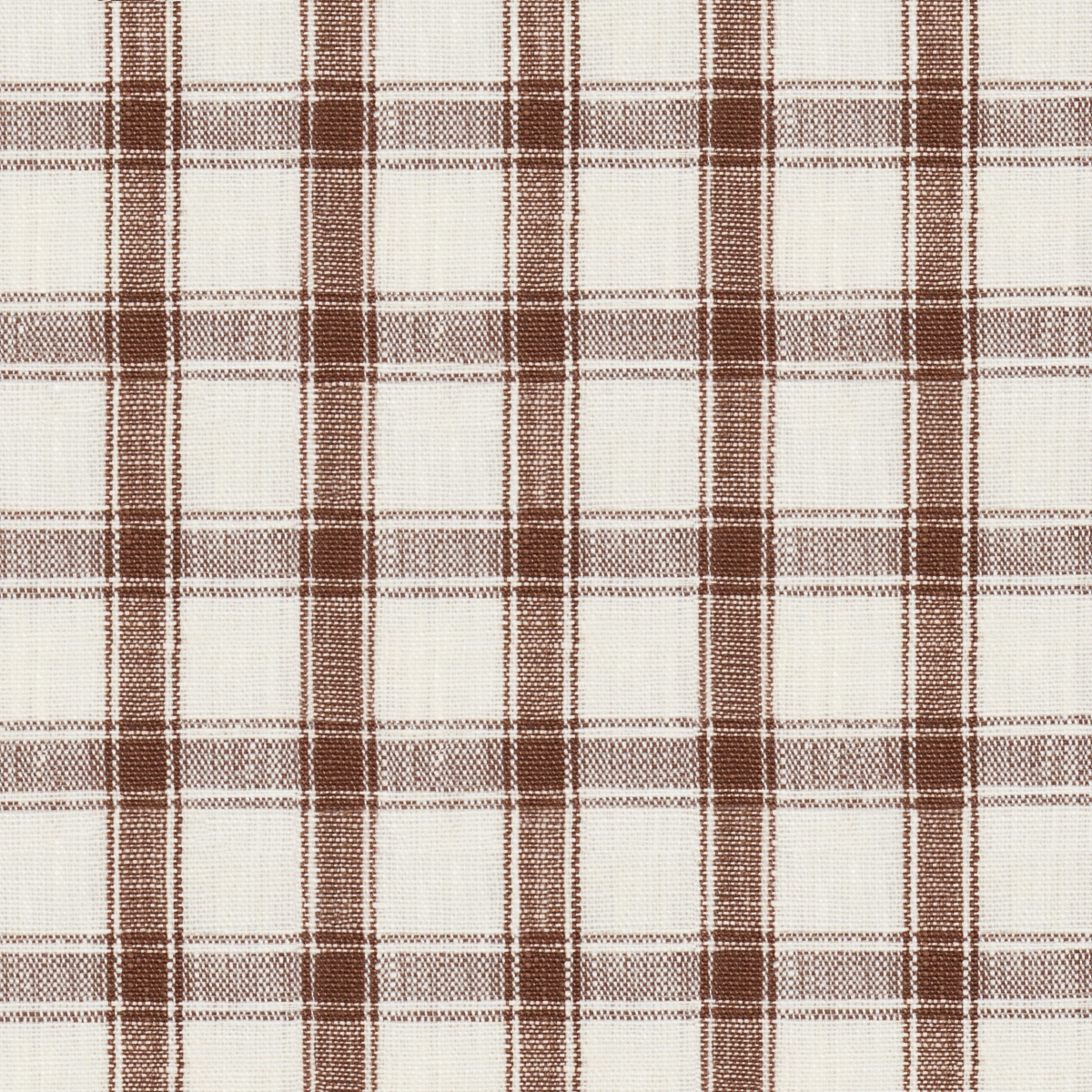 CRAWFORD LINEN CHECK_ BROWN