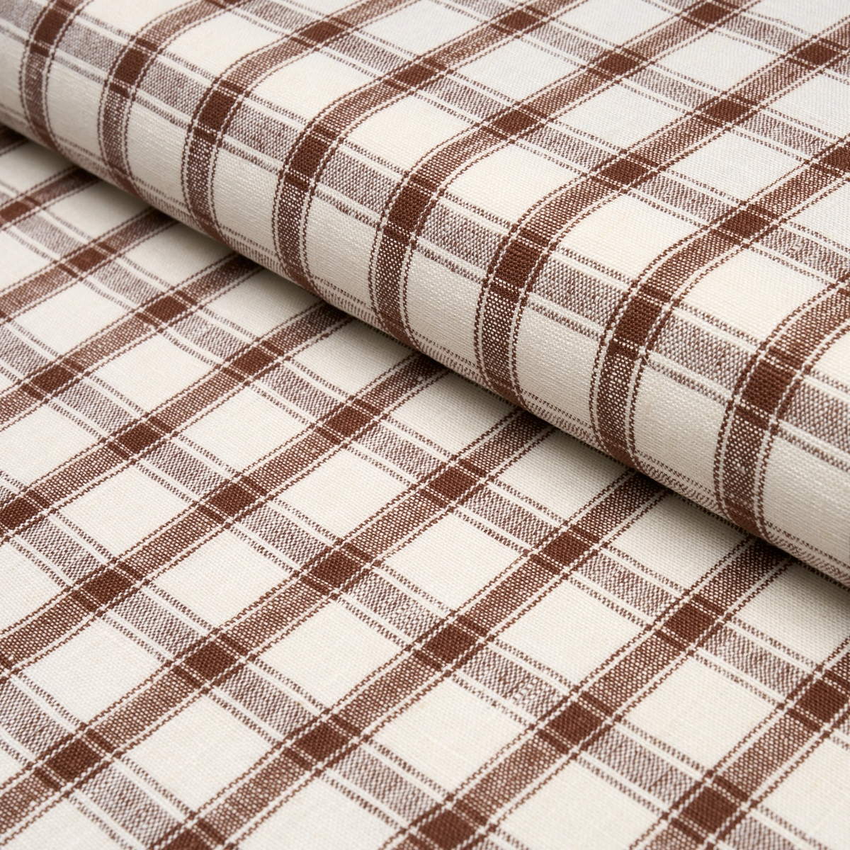 CRAWFORD LINEN CHECK_ BROWN