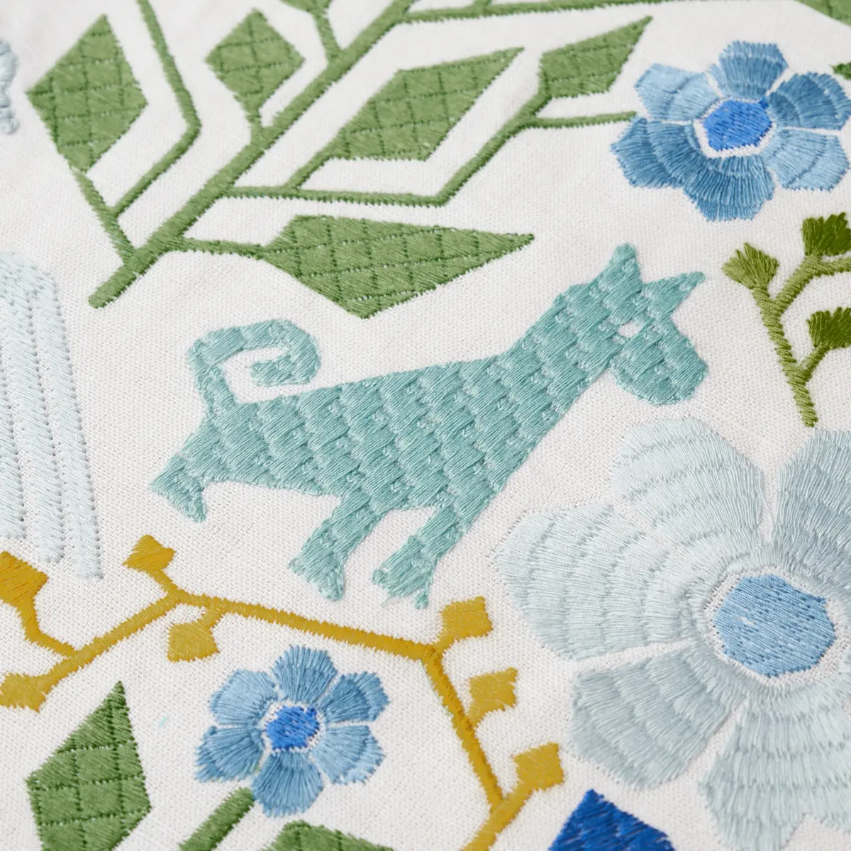 LUPITA EMBROIDERY_ GREEN & BLUE