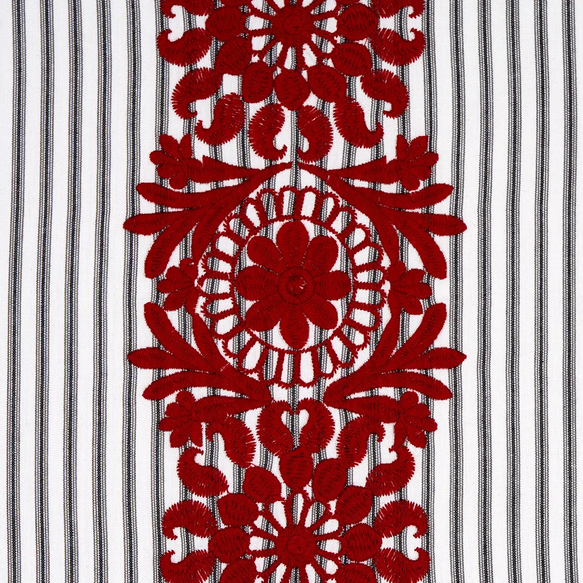 Joelle Stripe_ RED ON BLACK