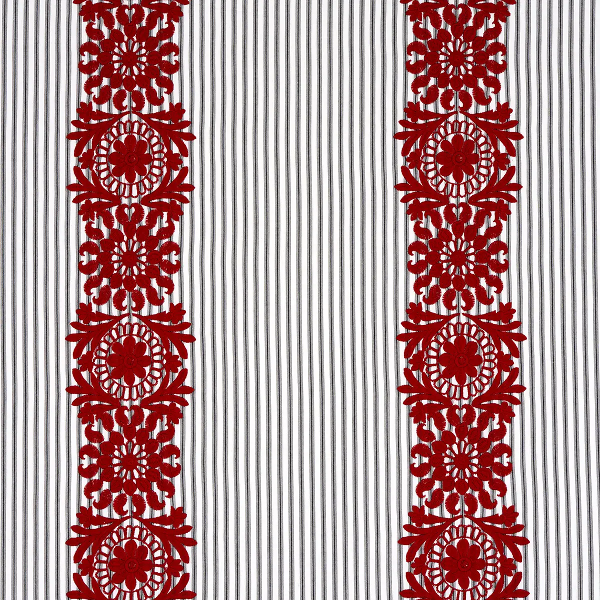Joelle Stripe_ RED ON BLACK