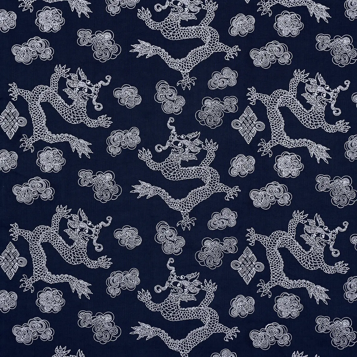 DRAGON EMBROIDERY_ NAVY