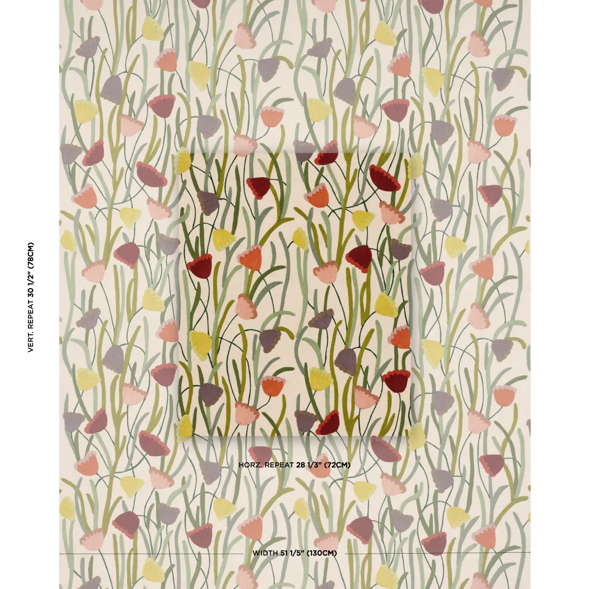 DECO FLOWER EMBROIDERY_ MULTI