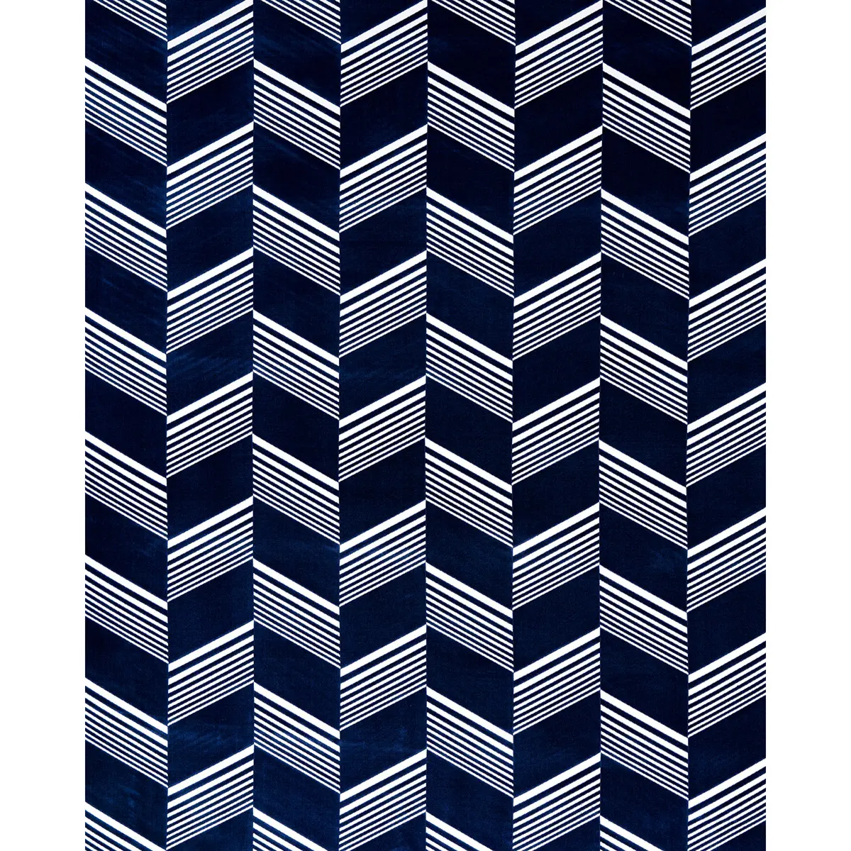 JESSIE CUT VELVET_ NAVY & WHITE
