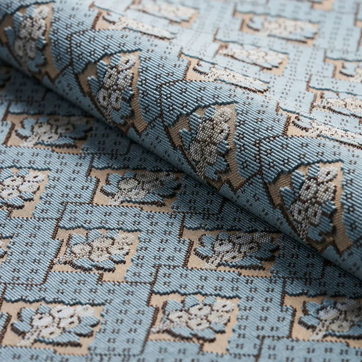 BLAIR SILK ÉPINGLÉ_ WORCESTER BLUE