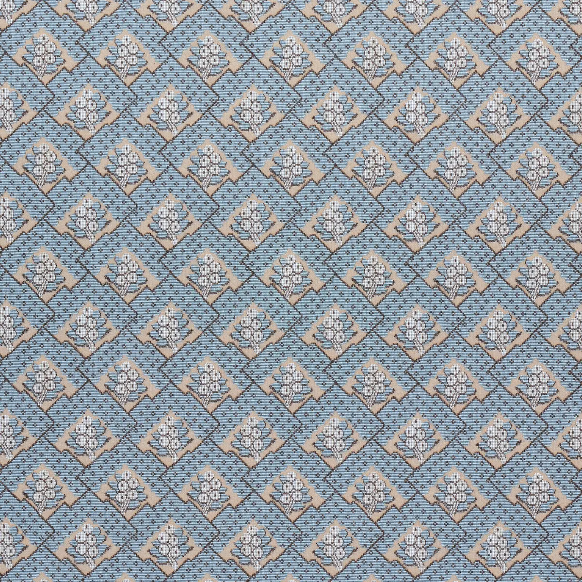 BLAIR SILK ÉPINGLÉ_ WORCESTER BLUE
