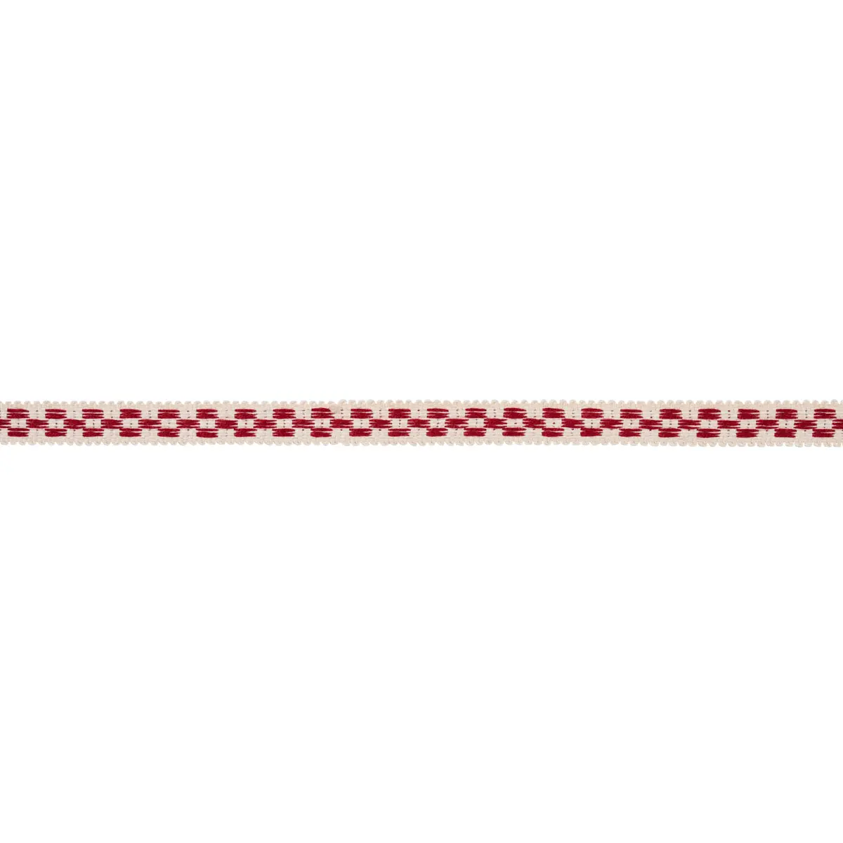 CRAWFORD CHECK TAPE NARROW_ CORNWALLIS RED
