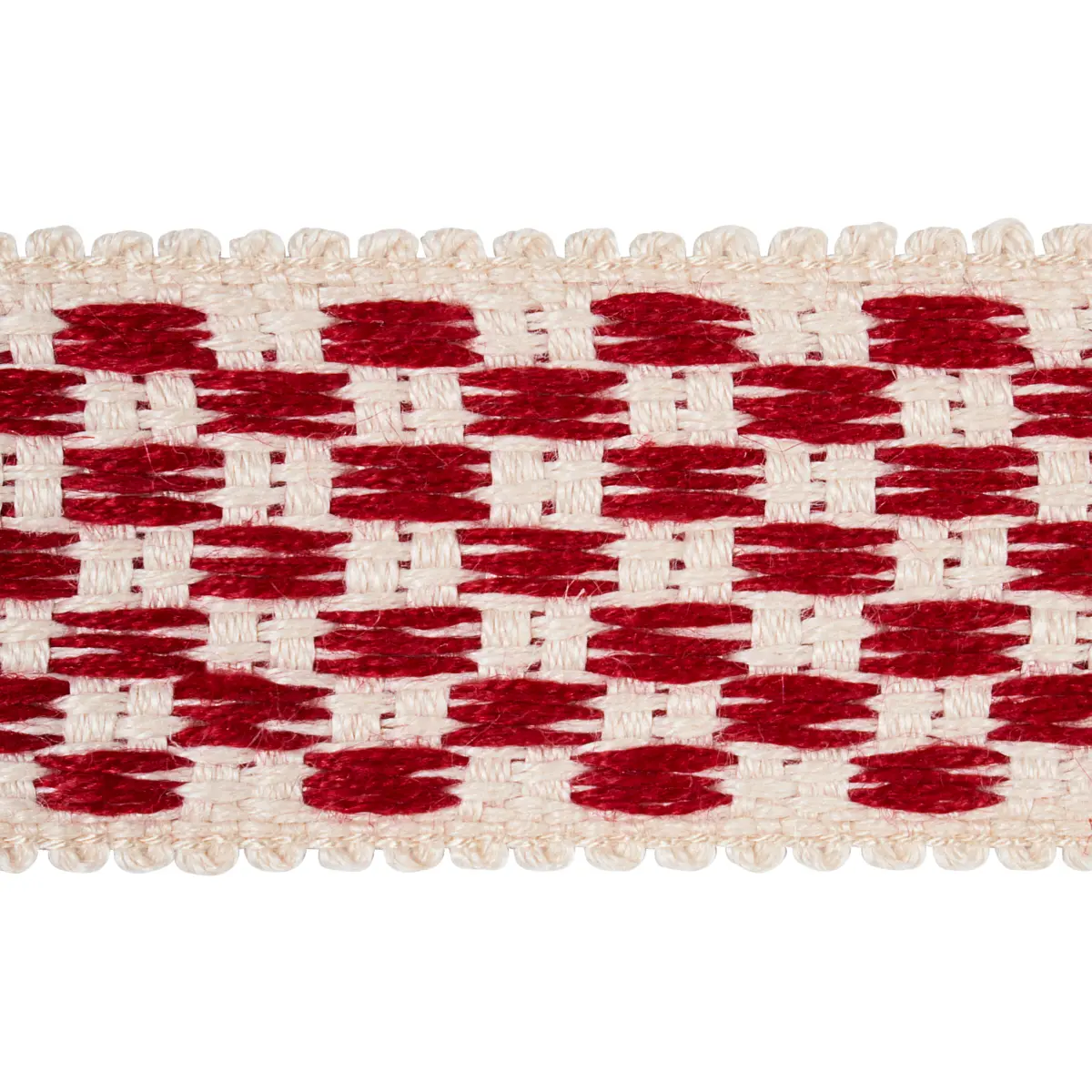 CRAWFORD CHECK TAPE MEDIUM_ CORNWALLIS RED