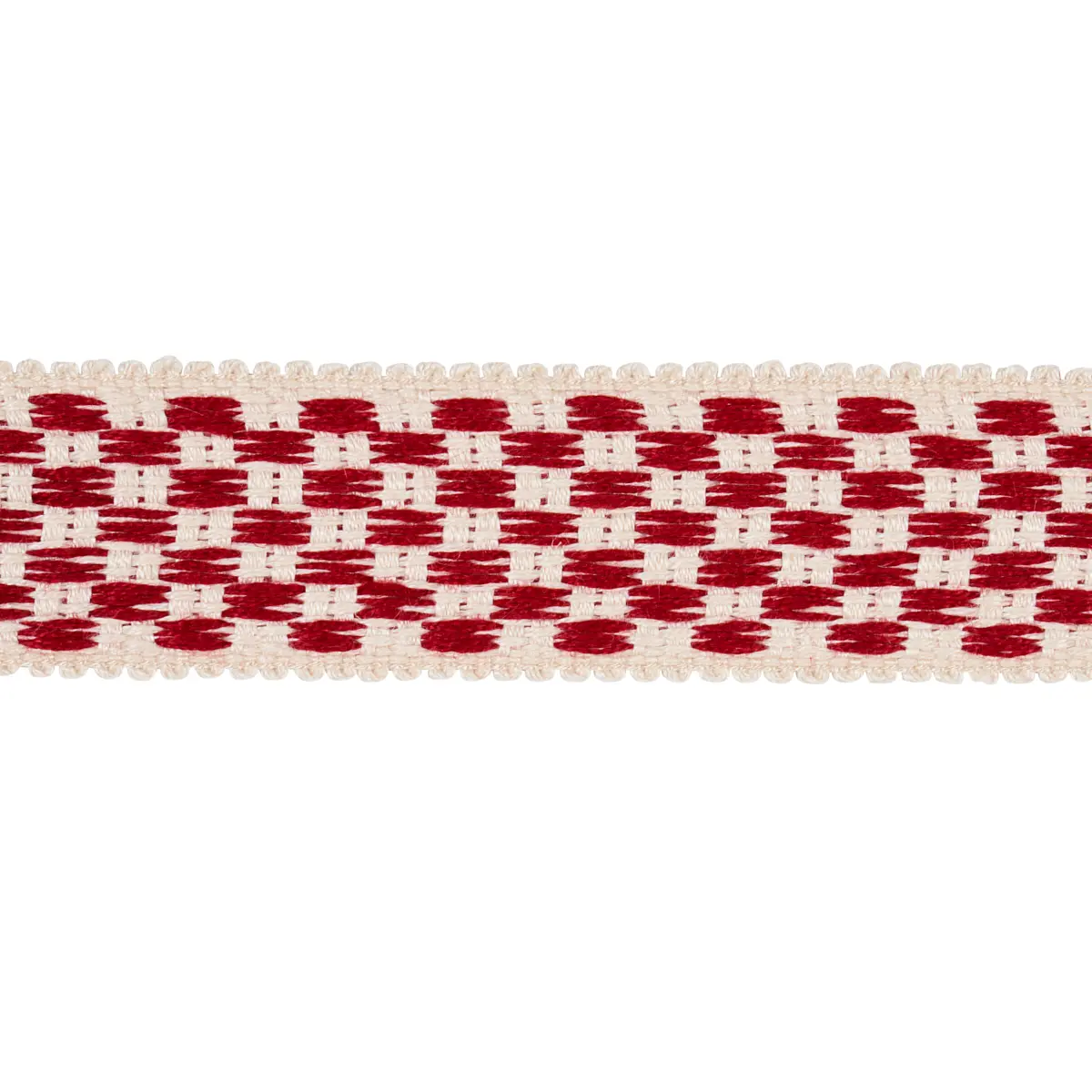CRAWFORD CHECK TAPE MEDIUM_ CORNWALLIS RED