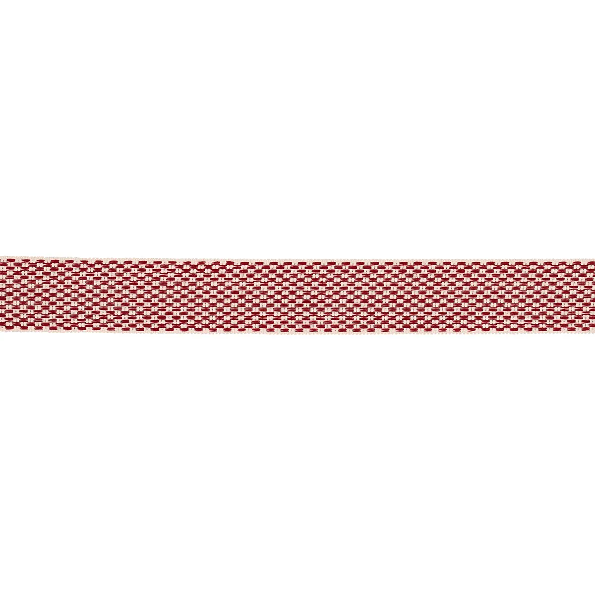 CRAWFORD CHECK TAPE WIDE_ CORNWALLIS RED