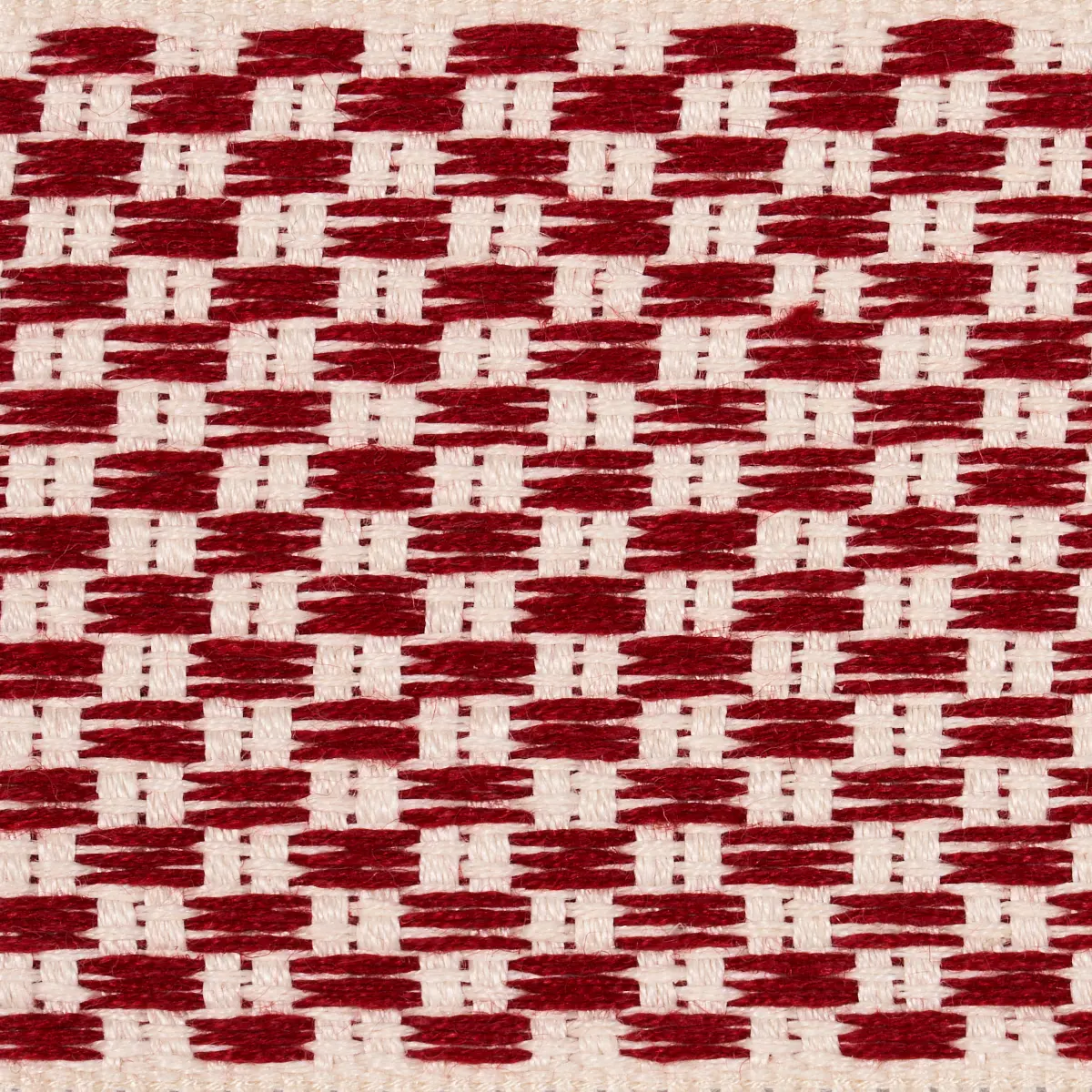 CRAWFORD CHECK TAPE WIDE_ CORNWALLIS RED