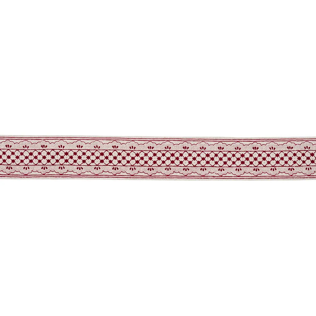 DAVISON SCALLOPED TAPE_ CRIMSON