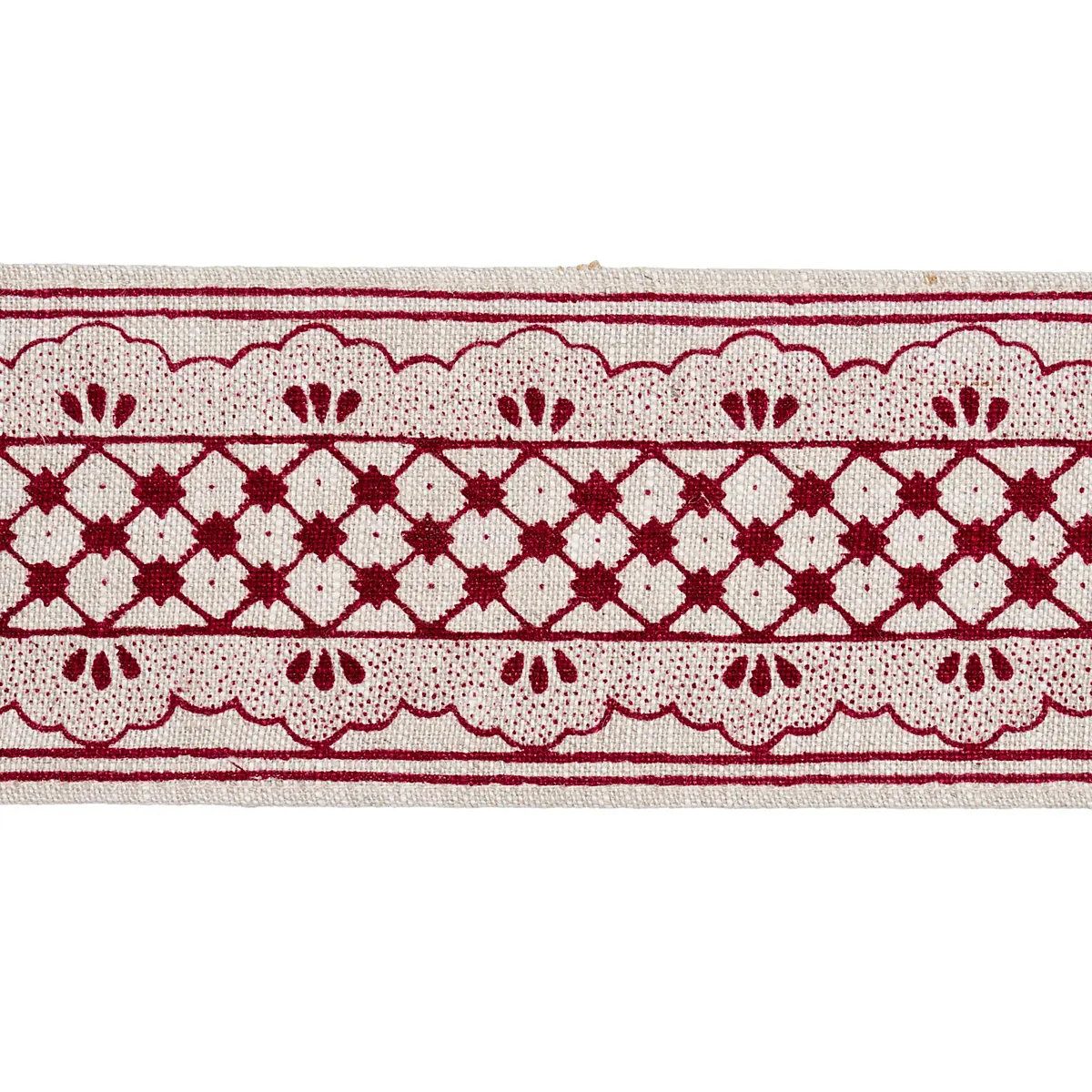 DAVISON SCALLOPED TAPE_ CRIMSON